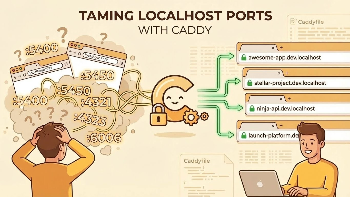Taming Localhost Ports with Caddy: Never Remember a Port Number Again